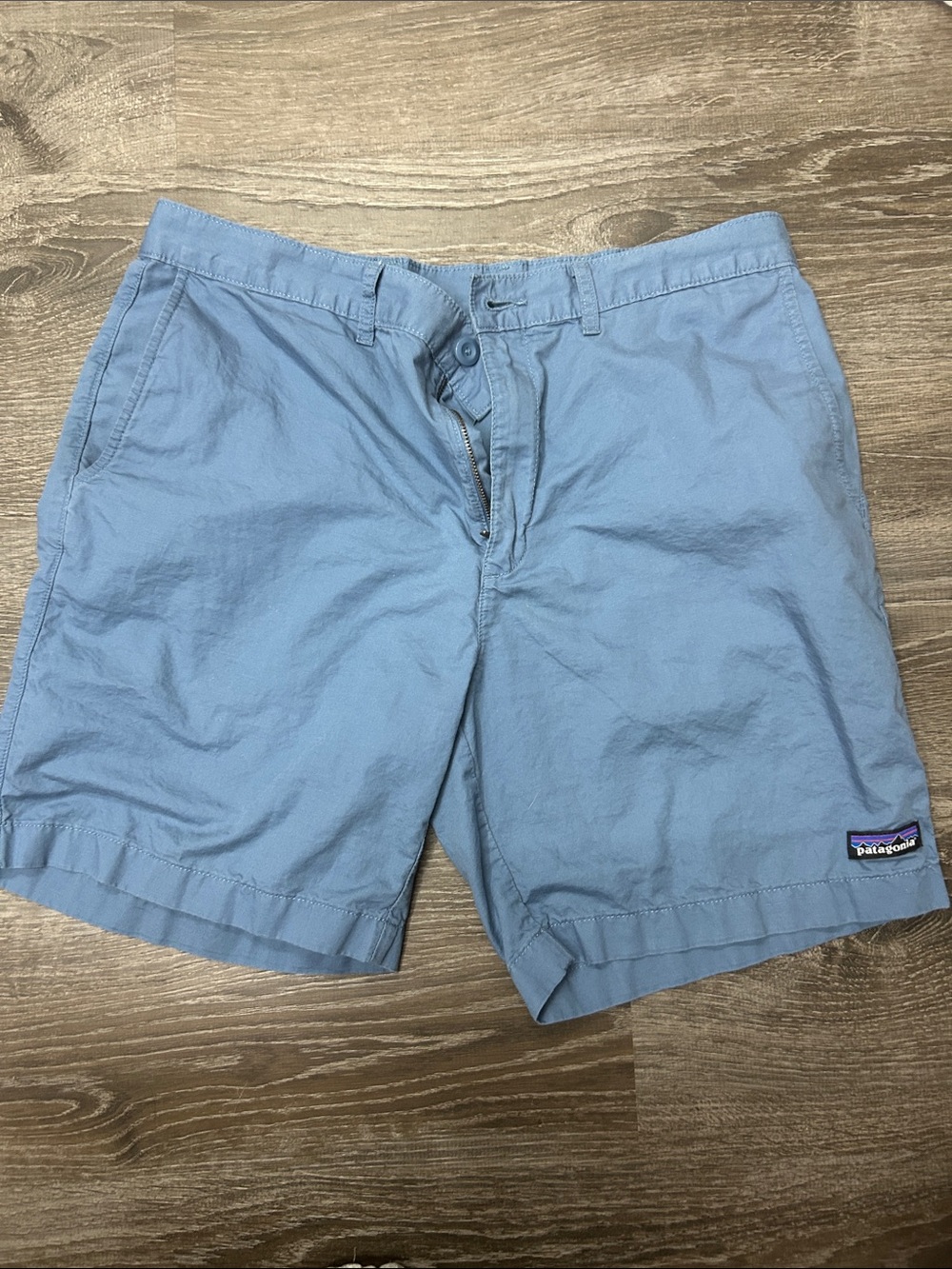 Patagonia Men’s Medium Blue Flat-Front Shorts